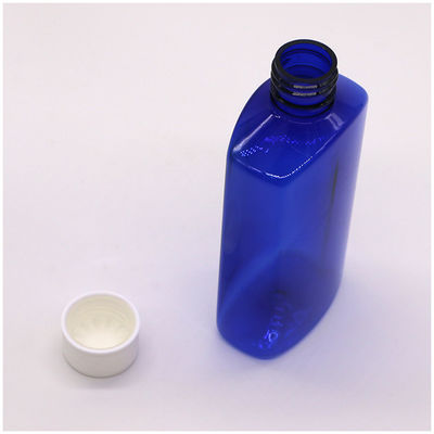 Προσαρμοσμένο λογότυπο 180ML PET τετράγωνο αποστειρωμένο μπουκάλι για το σιρόπι βήχα με καπάκι ασφαλείας παιδιού