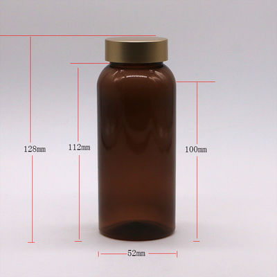 250 ml PET πλαστικό μπουκάλι για συμπλήρωμα χάπι κάψουλα Ταμπλέτα Συσκευή αποθήκευσης Ματ Φινίρισμα