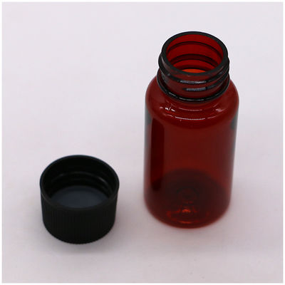 Βασικό υλικό PET 1oz/25ml Προσαρμοσμένο στοματικό υγρό πλαστικό μπουκάλι για την ιατρική βιομηχανία