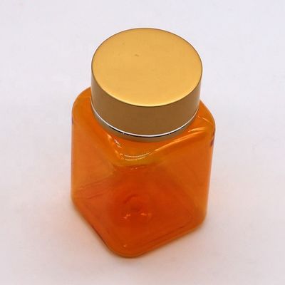 90ML PET Square Διαφανές μπουκάλι χάπι με διάφορα καπάκια από την κινεζική φαρμακευτική εταιρεία
