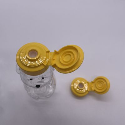 Φαγητό βαθμό Bear Shape 200ml πλαστικό μπουκάλι ποτών με αλουμινένιο καπάκι βίδα