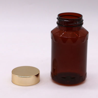 150 ml χωρητικότητας μπουκάλια πλαστικού PET μοναδικού σχήματος για χάπια και κάψουλες σε προσαρμοσμένα χρώματα