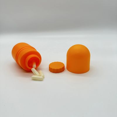 Τυπογράφηση με οθόνη HDPE πλαστικό μπουκάλι κάψουλας για κάψουλες