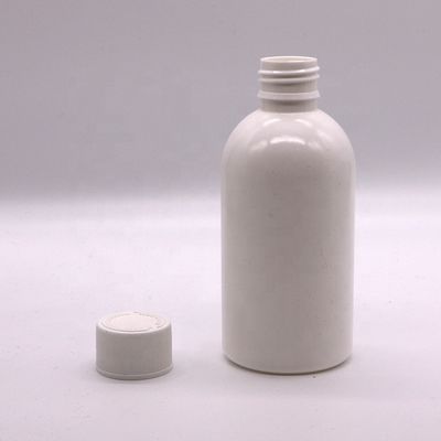 Εκτύπωση με οθόνη 100ml/200ml250ml HDPE λευκό κενό φιαλίδιο με καπάκι ασφαλείας παιδιών