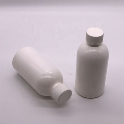 Εκτύπωση με οθόνη 100ml/200ml250ml HDPE λευκό κενό φιαλίδιο με καπάκι ασφαλείας παιδιών