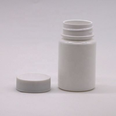 Φιάλη HDPE πλαστικής χωρητικότητας 45ML με καπάκι με βίδα και εξειδικευμένη εκτύπωση ετικέτας