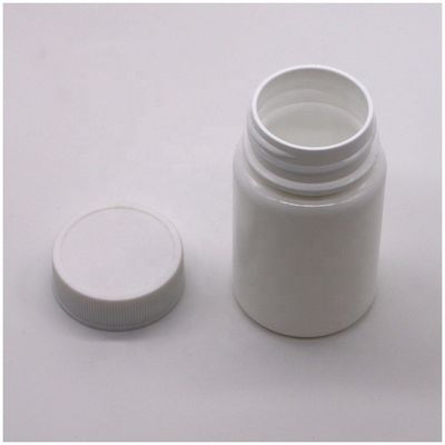Φιάλη HDPE πλαστικής χωρητικότητας 45ML με καπάκι με βίδα και εξειδικευμένη εκτύπωση ετικέτας