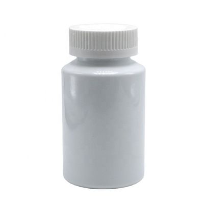 150 ml φιαλίδιο λευκού πλαστικού PET με προστασία παιδιών για το συμπλήρωμα χάπιας