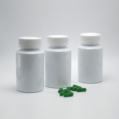 150 ml φιαλίδιο λευκού πλαστικού PET με προστασία παιδιών για το συμπλήρωμα χάπιας