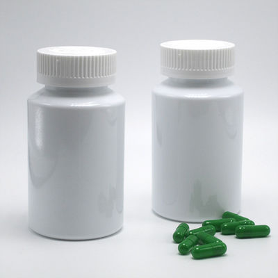 150 ml φιαλίδιο λευκού πλαστικού PET με προστασία παιδιών για το συμπλήρωμα χάπιας