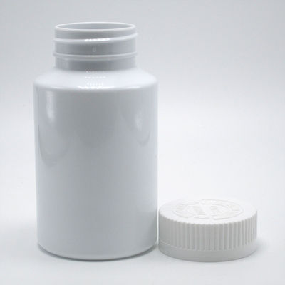 150 ml φιαλίδιο λευκού πλαστικού PET με προστασία παιδιών για το συμπλήρωμα χάπιας
