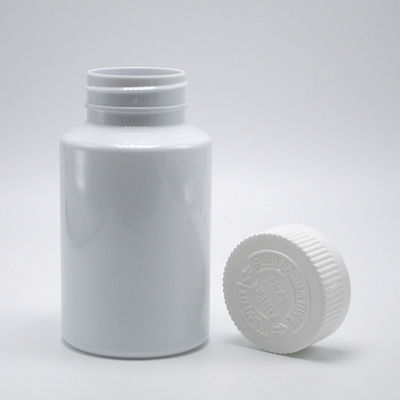 150 ml φιαλίδιο λευκού πλαστικού PET με προστασία παιδιών για το συμπλήρωμα χάπιας
