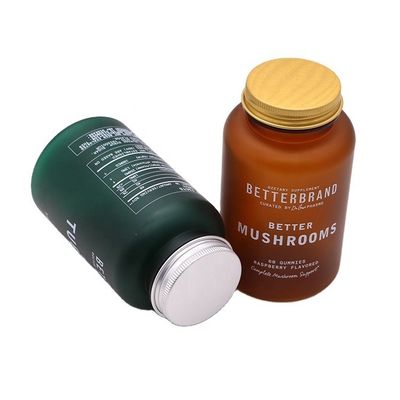 250 ml Προσαρμόσιμο φιαλίδιο ιατρικού πλαστικού PET για κάψουλα χάπια σε ματ/ παγωμένο χρώμα