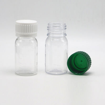 30 ml λευκό μπουκάλι φάρμακο υγρού από PET με κάλυμμα ασφαλείας και οθόνη εκτύπωσης