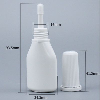 LOGO Προσαρμοσμένο μπουκάλι ψεκασμού σκόνης PE 10 ml για διαχωρισμό σκόνης και ψεκασμό μύτης