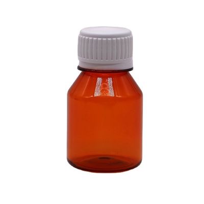 50 ml PET κενά φορητά πλαστικά μπουκάλια χάπια με λευκό καπάκι βίδα ταξιδιωτικό μπουκάλι συσκευασίας χάπια
