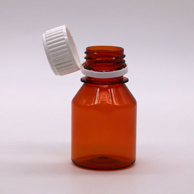 50 ml PET κενά φορητά πλαστικά μπουκάλια χάπια με λευκό καπάκι βίδα ταξιδιωτικό μπουκάλι συσκευασίας χάπια