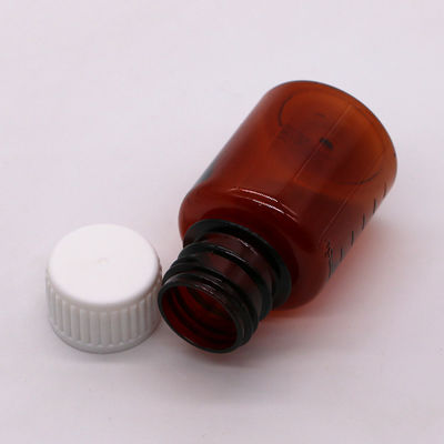 2OZ/60ml/cc PET Brown Medicine Grading Scale υγρό μπουκάλι συσκευασίας για το λάδι τσιγάρων