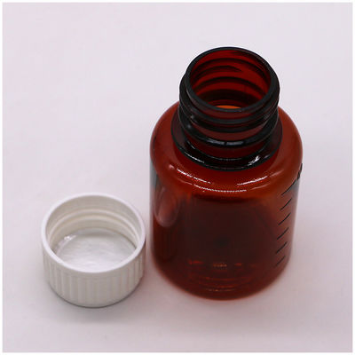 2OZ/60ml/cc PET Brown Medicine Grading Scale υγρό μπουκάλι συσκευασίας για το λάδι τσιγάρων