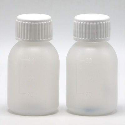 Φιαλάκι σιρόπι PE 60mL / 2oz σε λευκό / μπλε αδιαφανές χρώμα για εξατομικευμένες επιλογές χρώματος