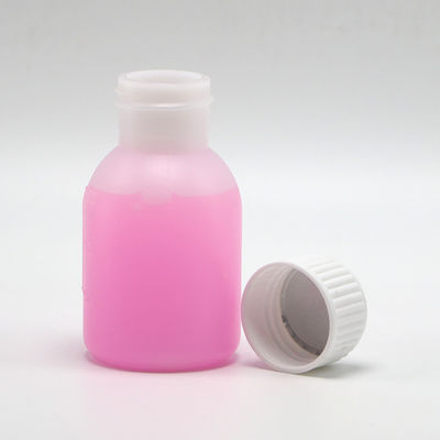 Φιαλάκι σιρόπι PE 60mL / 2oz σε λευκό / μπλε αδιαφανές χρώμα για εξατομικευμένες επιλογές χρώματος