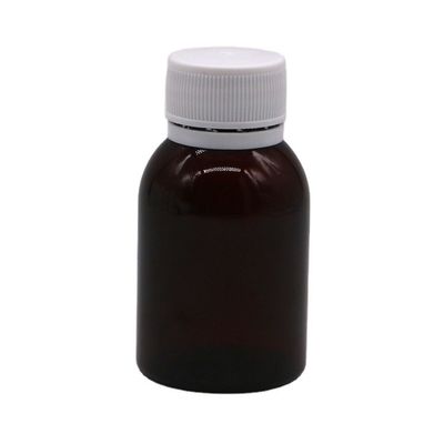 80 ml μπουκάλι υγρού από στόμα για το σιρόπι βήχας από σφεντόνι PET με εκτύπωση οθόνης και κάλυμμα ασφαλείας
