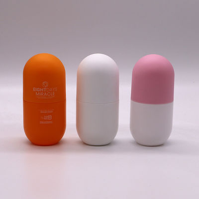 Πιο δημοφιλές 120cc/130ml/180ml HDPE μπουκάλι με σχήμα κάψουλας για συμπλήρωμα διατροφής 4oz