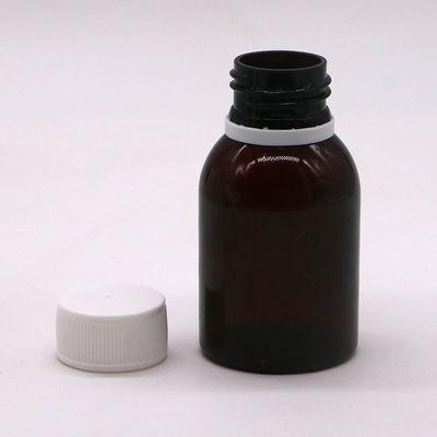 80 ml μπουκάλι υγρού από στόμα για το σιρόπι βήχας από σφεντόνι PET με εκτύπωση οθόνης και κάλυμμα ασφαλείας