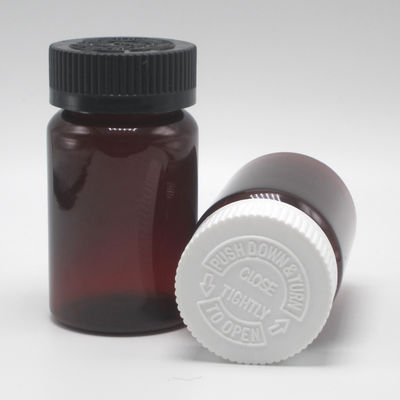100 ml φιαλίδιο πλαστικής φαρμακευτικής ουσίας PET Amber για χάπια/βιταμίνες/κάψουλα