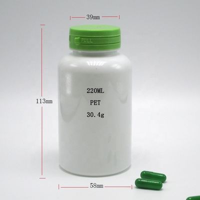 220 ml PET Λευκή στρογγυλή φιάλη για την υγειονομική περίθαλψη