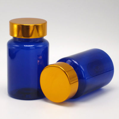 100 ml μπουκάλι πλαστικών χάπι/βιταμινών/καψουλών PET Amber με κάλυμμα ασφαλείας παιδιών και καπάκι με βίδα