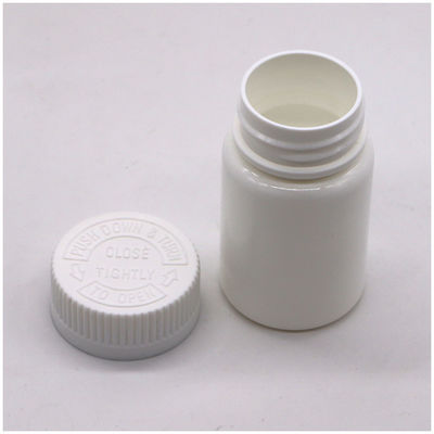 50 ml PE Στρογγυλό σχήμα HDPE πλαστικό μπουκάλι για φάρμακα