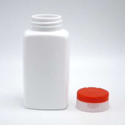 Σκηνότυπη 190 ml HDPE πλαστικό μπουκάλι τετραγωνικής μορφής για το κάλυμμα συμπληρωμάτων φαρμάκου