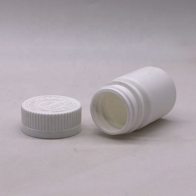 30 ml Στρογγυλό σχήμα PE πλαστικό μπουκάλι για φάρμακα Στερεά δισκία