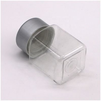 Διαφανές τετραγωνικό σχήμα 30 ml PET πλαστικό μπουκάλι για φάρμακα Συμπλήρωμα Αποθήκευσης Συμπλήρωμα