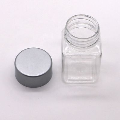 Διαφανές τετραγωνικό σχήμα 30 ml PET πλαστικό μπουκάλι για φάρμακα Συμπλήρωμα Αποθήκευσης Συμπλήρωμα