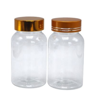 120 ml πλατύ στόματος Flip Top Cap μπουκάλι PET για προσαρμοσμένο μπουκάλι χάπια