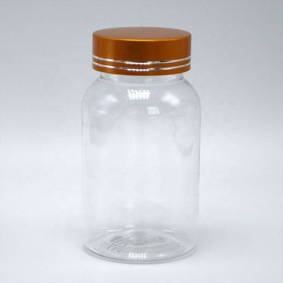 120 ml πλατύ στόματος Flip Top Cap μπουκάλι PET για προσαρμοσμένο μπουκάλι χάπια