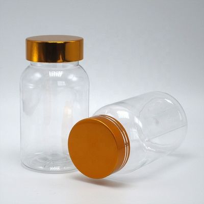 120 ml πλατύ στόματος Flip Top Cap μπουκάλι PET για προσαρμοσμένο μπουκάλι χάπια