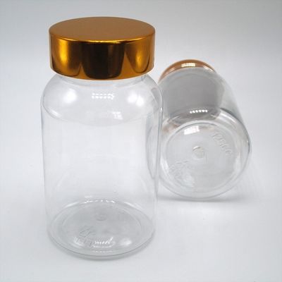 120 ml πλατύ στόματος Flip Top Cap μπουκάλι PET για προσαρμοσμένο μπουκάλι χάπια
