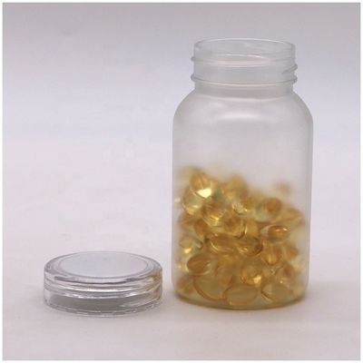 120 ml πλατύ στόματος Flip Top Cap μπουκάλι PET για προσαρμοσμένο μπουκάλι χάπια
