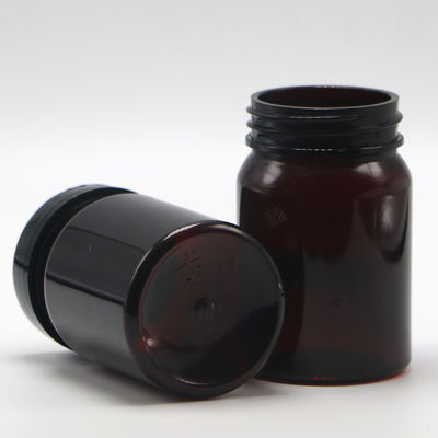 Εκτύπωση με οθόνη 80ML PET ιατρικό πλαστικό επαναγεμιζόμενο μπουκάλι για χάπια
