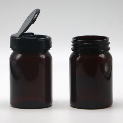 Εκτύπωση με οθόνη 80ML PET ιατρικό πλαστικό επαναγεμιζόμενο μπουκάλι για χάπια