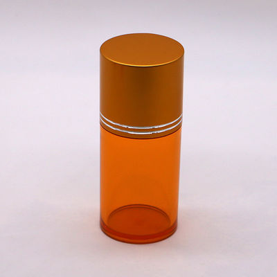 80mL PET κυλινδρικό σχήμα πλαστικό διαφανές μπουκάλι με ευκολό στο αλουμίνιο κάλυμμα