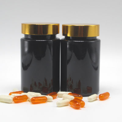 Βασικό υλικό PET 120 ml Μαύρο πλαστικό μπουκάλι για συμπλήρωμα