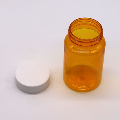 Δωρεάν δείγματα 150ML/CC PET πλαστικό πορτοκαλί μπουκάλι για φάρμακα