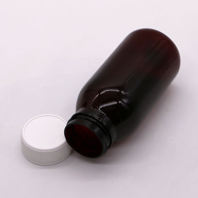 Σφιχτό 180 ml PET στρογγυλό αποστειρωμένο σιρόπι βήχα μπουκάλι υγρού από το στόμα με κάλυμμα ασφαλείας για παιδιά