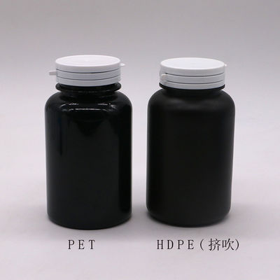 Προσαρμόστε το χρώμα PET 250ml Στρογγυλό πλαστικό μπουκάλι για το δοχείο κάψουλας φαρμάκων