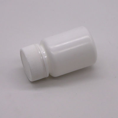 30 ml HDPE Φορητή λευκή πλαστική σκόνη Φαρμακευτικά χάπια Φιαλάκια δισκία Περιέκτη με κάλυμμα ασφαλείας παιδιών