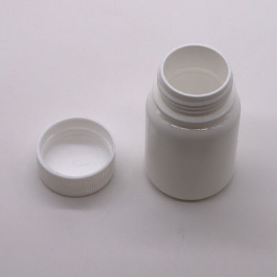 30 ml HDPE Φορητή λευκή πλαστική σκόνη Φαρμακευτικά χάπια Φιαλάκια δισκία Περιέκτη με κάλυμμα ασφαλείας παιδιών